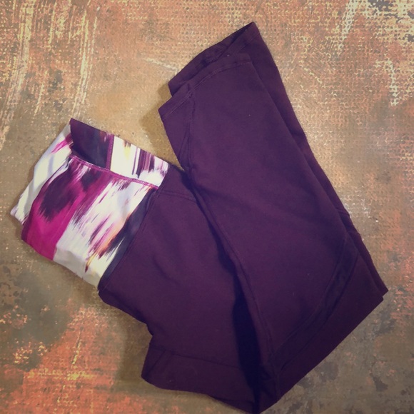 lululemon athletica Pants - Burgundy high waist lululemon workout pants.
